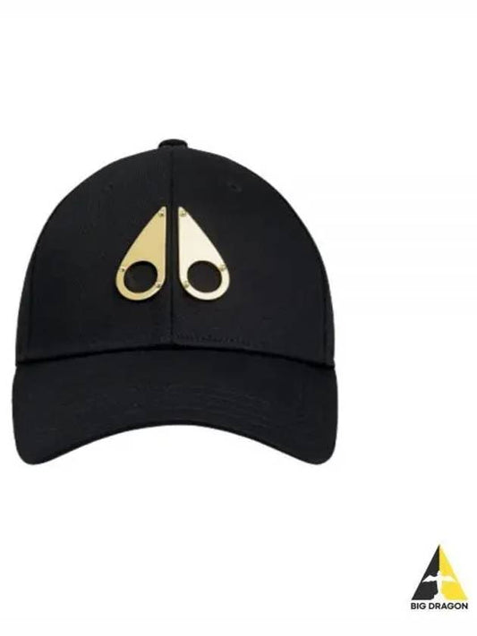 Metal Logo Icon Gold Ball Cap Black - MOOSE KNUCKLES - BALAAN 2