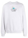 Graffiti Logo Sweat Sweatshirt Grey - OFF WHITE - BALAAN 3