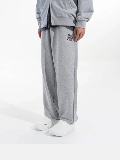 WAVY LOGO JOGGER PANTS MELANGE - NET SOCIAL CLUB - BALAAN 2