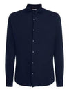 Andrew Cashmere Silk Long Sleeve Shirt Navy - LORO PIANA - BALAAN 2