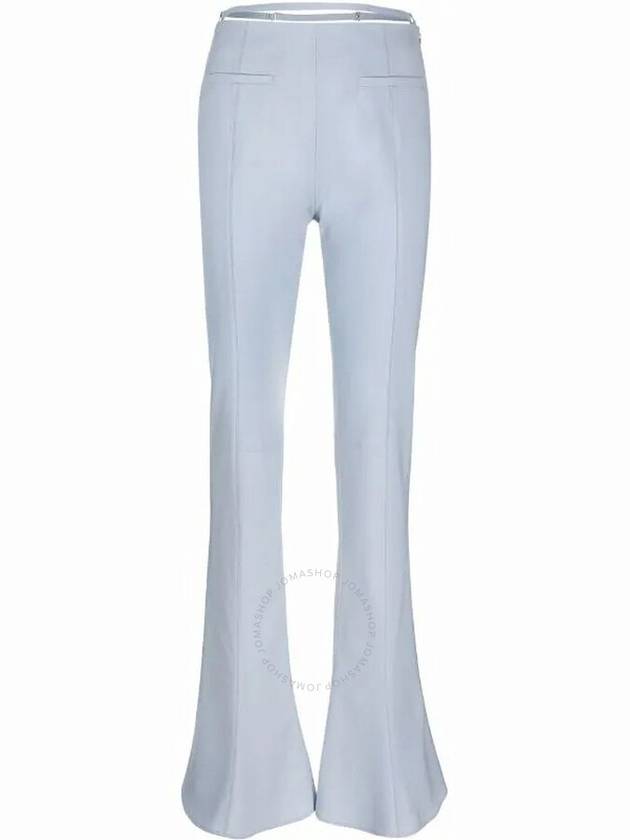 Le Pantalon Tangelo Lingerie Strap Flare Slim Fit Pants Light Blue - JACQUEMUS - BALAAN 2