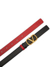 V Logo Signature Women s Double Sided Belt T0S12ZFR 0SM - VALENTINO - BALAAN 4