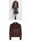 Brantley Leather Biker Jacket Burgundy - ISABEL MARANT - BALAAN 4