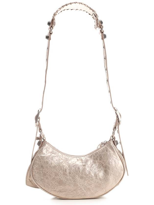 Metallic Le Cagol XS Lambskin Shoulder Bag Metallic Beige - BALENCIAGA - BALAAN 4