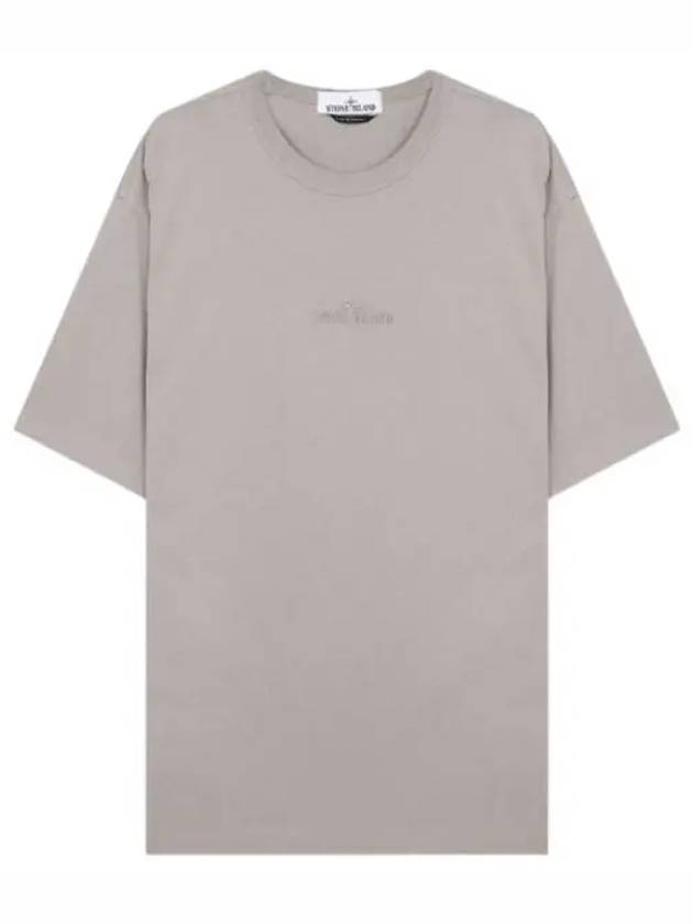 Micro Logo Embroidered T Shirt Men s Short Sleeve Tee - STONE ISLAND - BALAAN 1