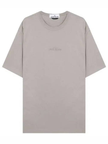 Micro Logo Embroidered T Shirt Men s Short Sleeve Tee - STONE ISLAND - BALAAN 1