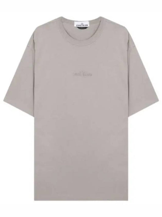 Micro Logo Embroidered T Shirt Men s Short Sleeve Tee - STONE ISLAND - BALAAN 1