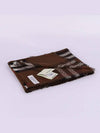 Wool Silk Monogram Check Scarf Brown - BURBERRY - BALAAN 7