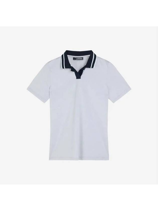 Women's Sammy Short Sleeve Polo Shirt Cloud White - J.LINDEBERG - BALAAN 3