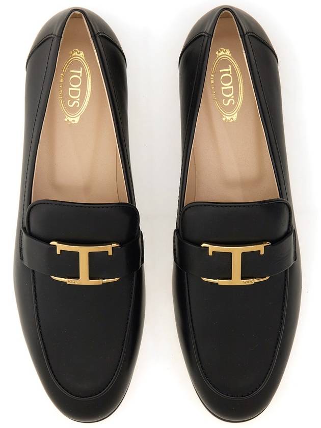 Tods T Timeless Leather Loafers Black - TOD'S - BALAAN 6