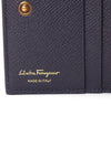 Gancini Compact Half Wallet Blue - SALVATORE FERRAGAMO - BALAAN 7