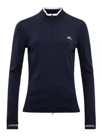 Almaida Full Zip Knit Top Black - J.LINDEBERG - BALAAN 2