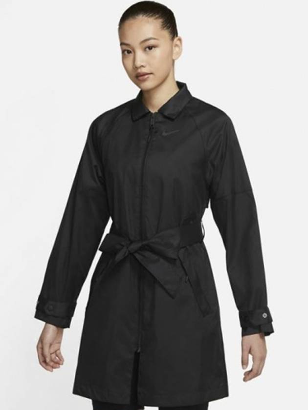 01CZ8975010Women'sWind Runner Trench CoatBlack - NIKE - BALAAN 1