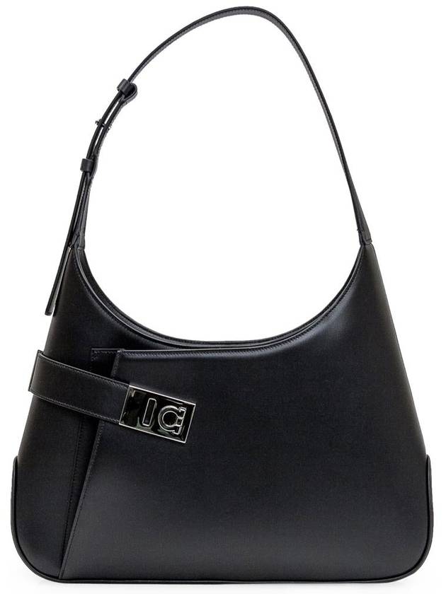 Salvatore Hobo Shoulder Bag Black - SALVATORE FERRAGAMO - BALAAN 2