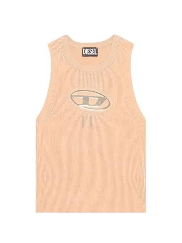 M Onerva Logo Plaque Cut Out Sleeveless Pink - DIESEL - BALAAN 2