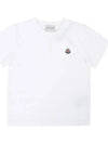 Kids Logo Patch Short Sleeve White 8C00018 83907 001 8 10A - MONCLER - BALAAN 3