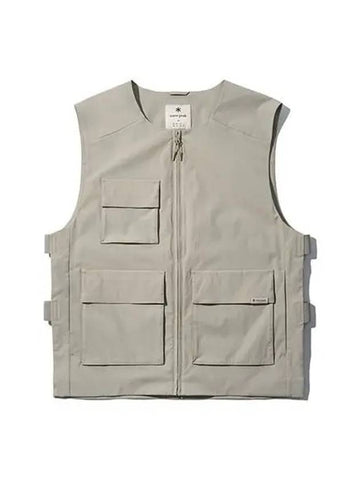 Utility Vest Yellow Gray S22MMTVE25 - SNOW PEAK - BALAAN 1