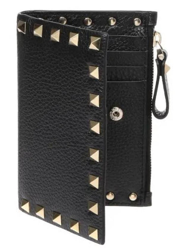 Rockstud flap card wallet - VALENTINO - BALAAN 1