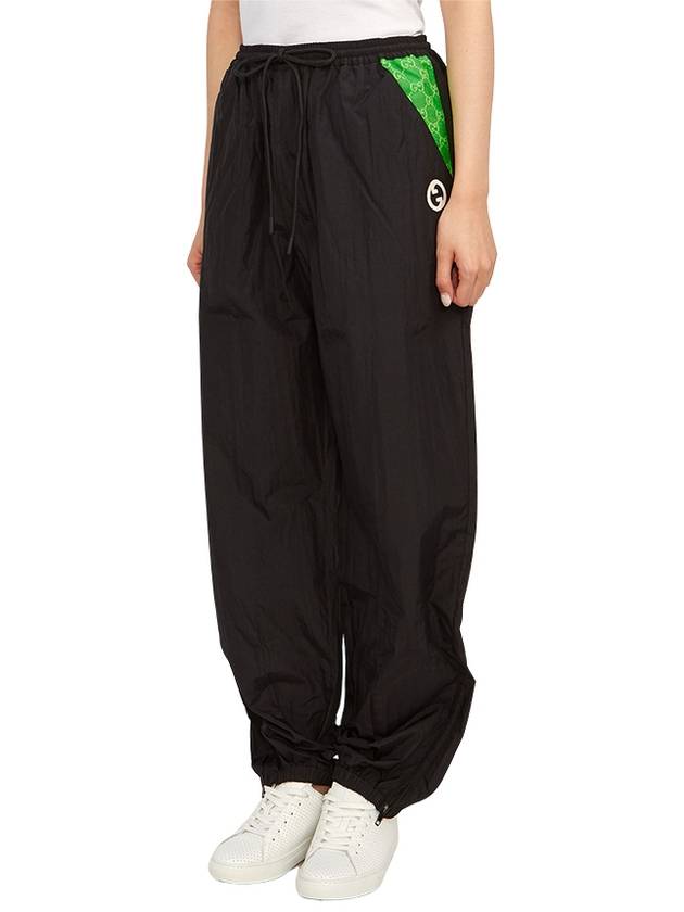 Nylon Track Pants Black - GUCCI - BALAAN 3