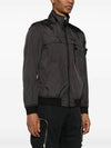 Compass Badge Pleated Windbreaker Grey - STONE ISLAND - BALAAN 5