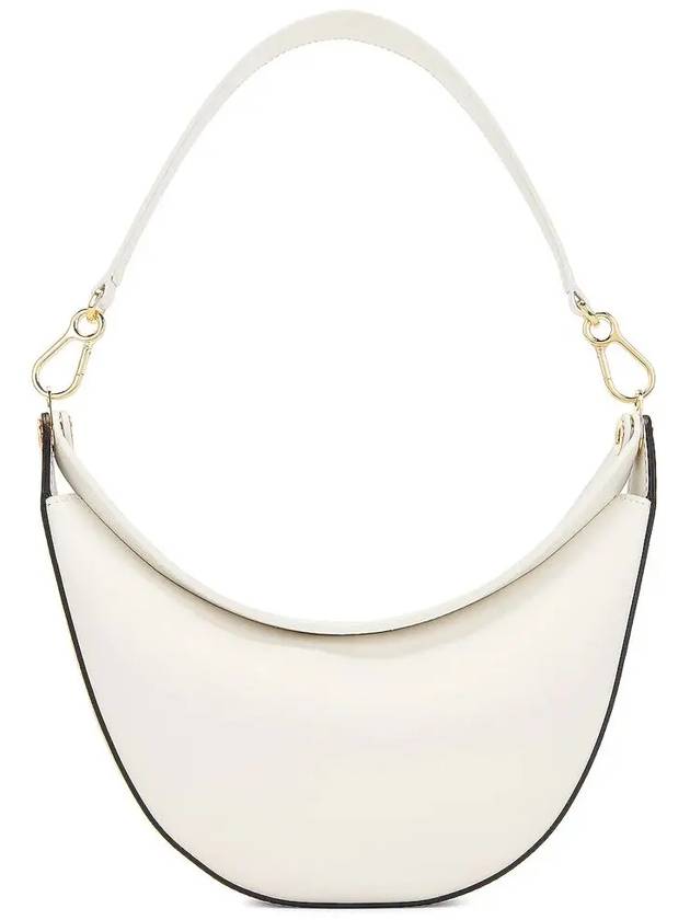 Luna Logo Plaque Hobo Small Shoulder Bag White - LOEWE - BALAAN 4