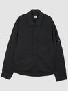 Men's Chrome R Over Shirt Zip Up Jacket Black - CP COMPANY - BALAAN 3