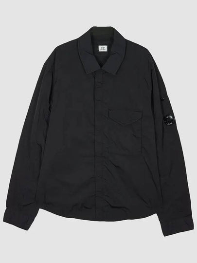 Men's Chrome R Over Shirt Zip Up Jacket Black - CP COMPANY - BALAAN 2