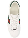 Women's Leather Low Top Sneakers White - GUCCI - BALAAN 3