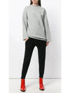 Back Logo Crew Neck Long Sleeve T-Shirt Grey - GOLDEN GOOSE - BALAAN 3