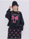 Ribbon Present Sweatshirt Black - METAPHER - BALAAN 1