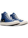 Play New Big Heart Chuck 70 High Low Top Sneakers P1 AZ K122 2 Blue - COMME DES GARCONS - BALAAN 3