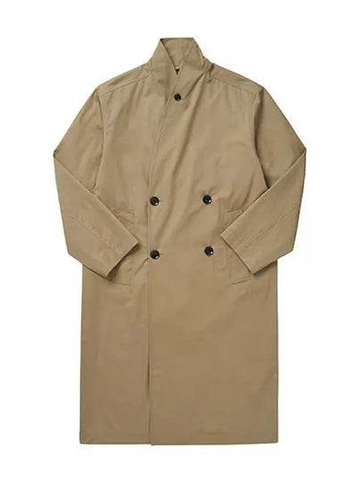 Double Breasted Wrap Collar Trench Coat Beige - LEMAIRE - BALAAN 2