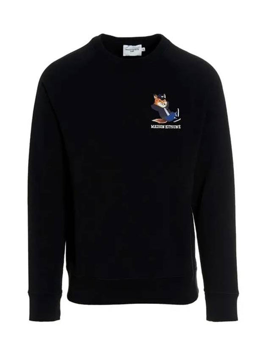 Dressed Fox Print Clean Sweatshirt Black - MAISON KITSUNE - BALAAN 2