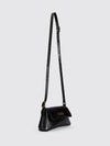 BB Logo Crocodile Embossed XX Small Flap Shoulder Bag Black - BALENCIAGA - BALAAN 5