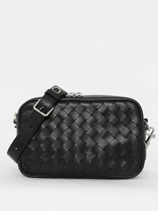 Intrecciato Camera Small Cross Bag Black - BOTTEGA VENETA - BALAAN 2