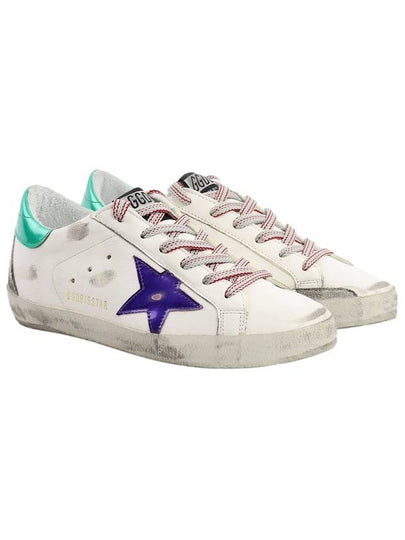 Superstar Low Top Sneakers Green Purple White - GOLDEN GOOSE - BALAAN 2