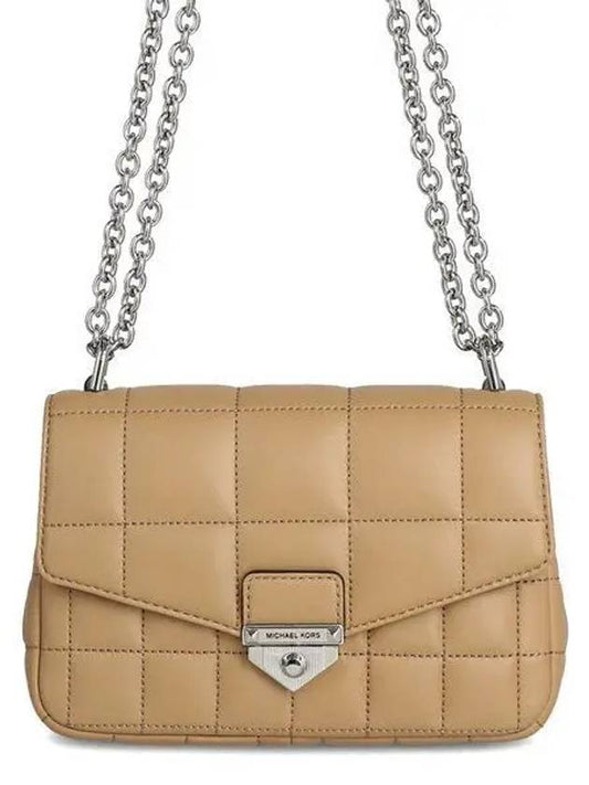 Soho Small Quilted Leather Shoulder Bag Beige - MICHAEL KORS - BALAAN 2