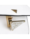 Leather Shoulder Bag White - PRADA - BALAAN 9