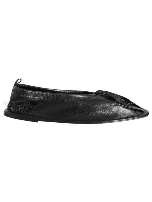 Women s WFP22PUSH001 Punterra Shiny Flat Shoes Black 1060205 - HEREU - BALAAN 1