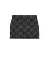 Women's GG Monogram Tweed A-Line Skirt Dark Grey - GUCCI - BALAAN 2