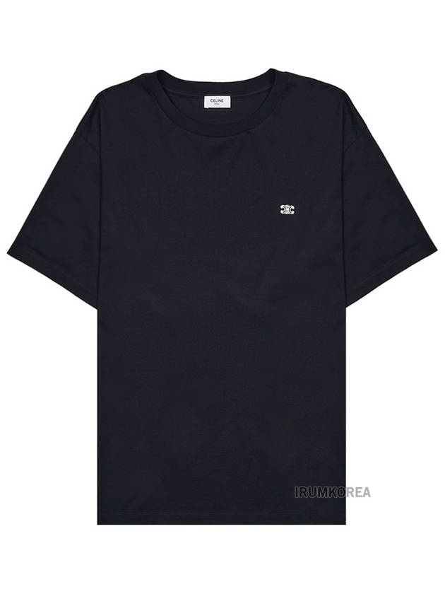 Triomphe Loose Logo Short Sleeve T-Shirt Black - CELINE - BALAAN 2