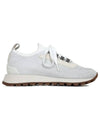 Monile Knit Low Top Sneakers White - BRUNELLO CUCINELLI - BALAAN 1