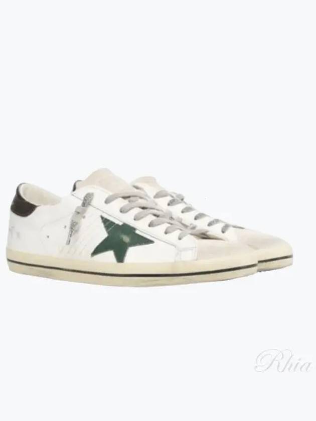 Superstar Brown Tab Low Top Sneakers White - GOLDEN GOOSE - BALAAN 2