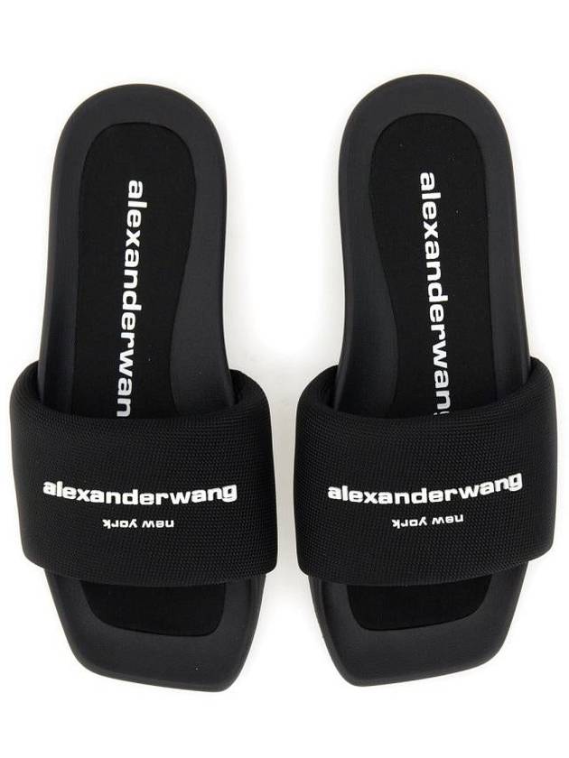 Pool Square Toe Slippers Black - ALEXANDER WANG - BALAAN 8