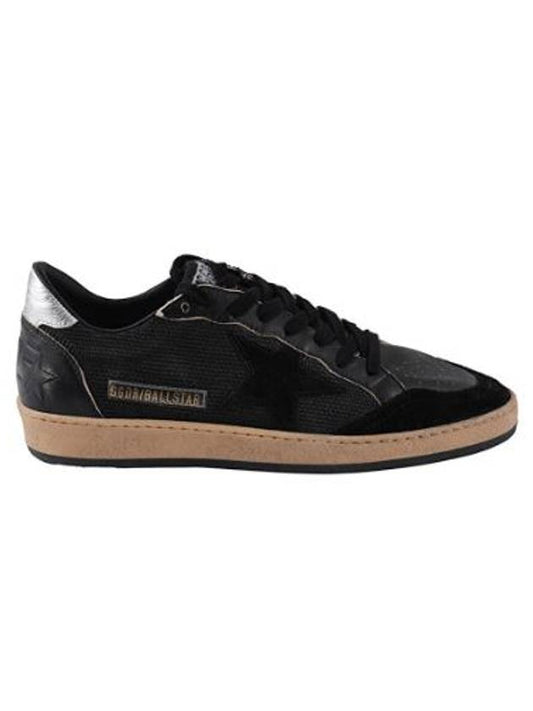 Ball Star Laminated Low Top Sneakers Black - GOLDEN GOOSE - BALAAN 2