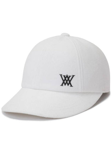 Official SHORT WIDE BALL CAP WH - ANEWGOLF - BALAAN 1