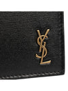 Tiny Monogram Half Wallet Black Gold - SAINT LAURENT - BALAAN 6