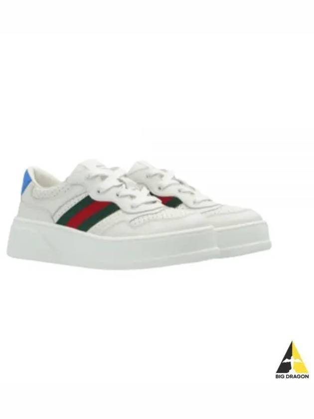 Kids Interlocking G Web Sneakers White 702916 UPG10 - GUCCI - BALAAN 1