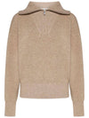 FANCY fancy half zipup knit 3 types beige khaki toeoff PU0766 22A076E - ISABEL MARANT - BALAAN 2