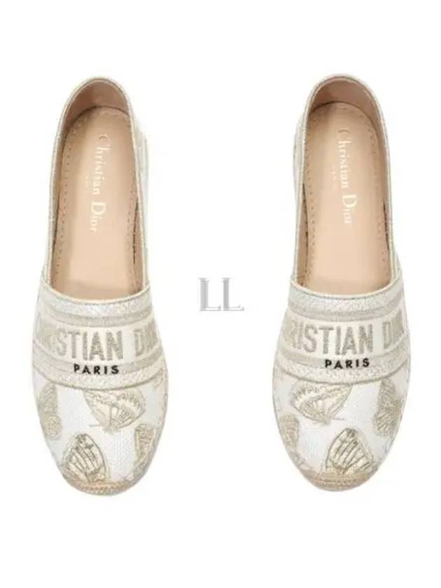 Granville Embroidered Espadrilles Beige - DIOR - BALAAN 2